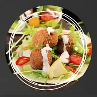Falafel Plat avec salade et frites
