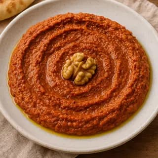 Muhammara aux poivrons rouges et noix